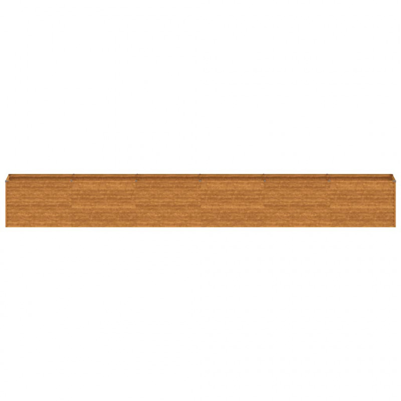 Podwyższona grządka ogrodowa 578x50x69 cm, stal Corten