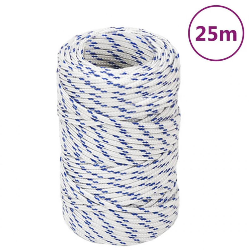 Linka żeglarska, biała, 2 mm, 25 m, polipropylen