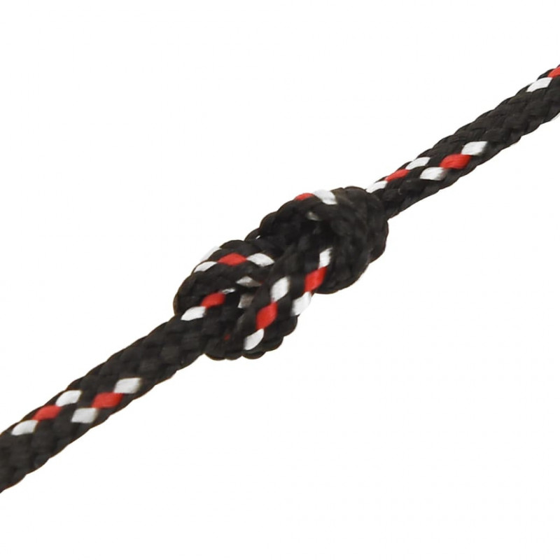 Linka żeglarska, czarna, 2 mm, 100 m, polipropylen