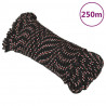 Linka żeglarska, czarna, 5 mm, 250 m, polipropylen