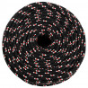 Linka żeglarska, czarna, 8 mm, 50 m, polipropylen