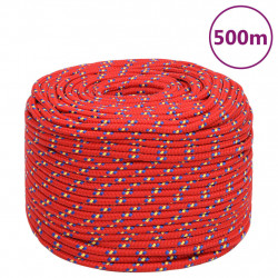 Linka żeglarska, czerwona, 10 mm, 500 m, polipropylen