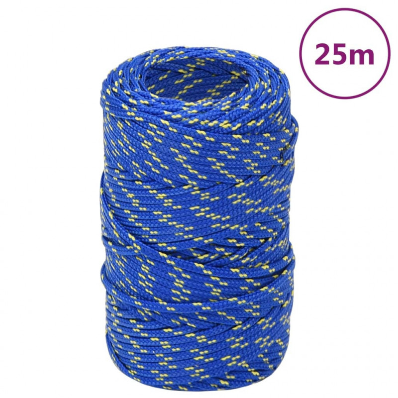 Linka żeglarska, niebieska, 2 mm, 25 m, polipropylen