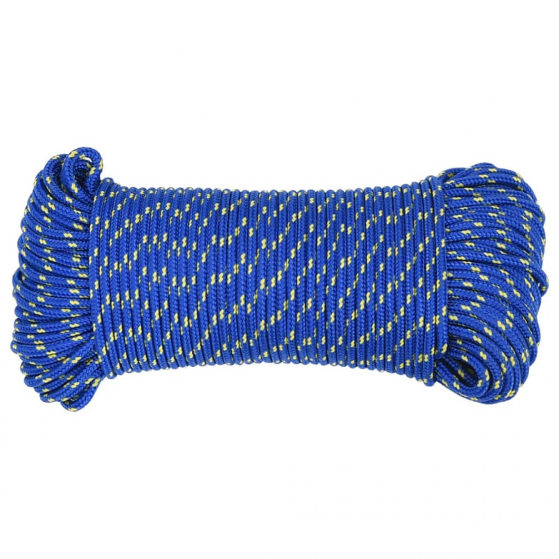 Linka żeglarska, niebieska, 5 mm, 25 m, polipropylen