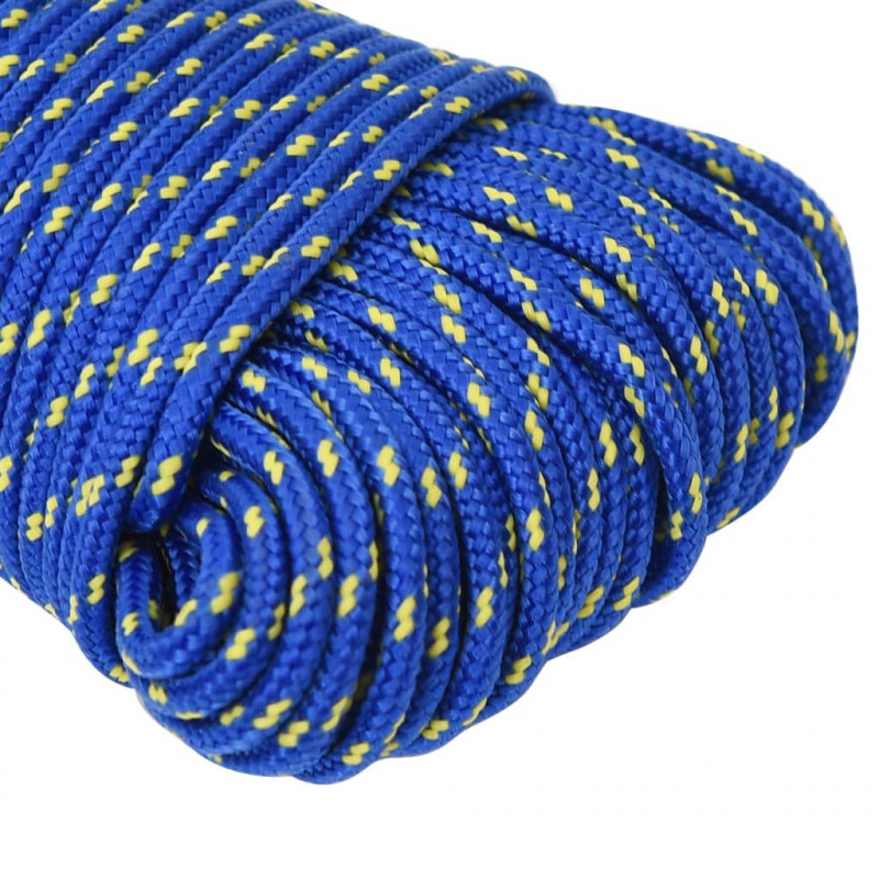 Linka żeglarska, niebieska, 5 mm, 25 m, polipropylen