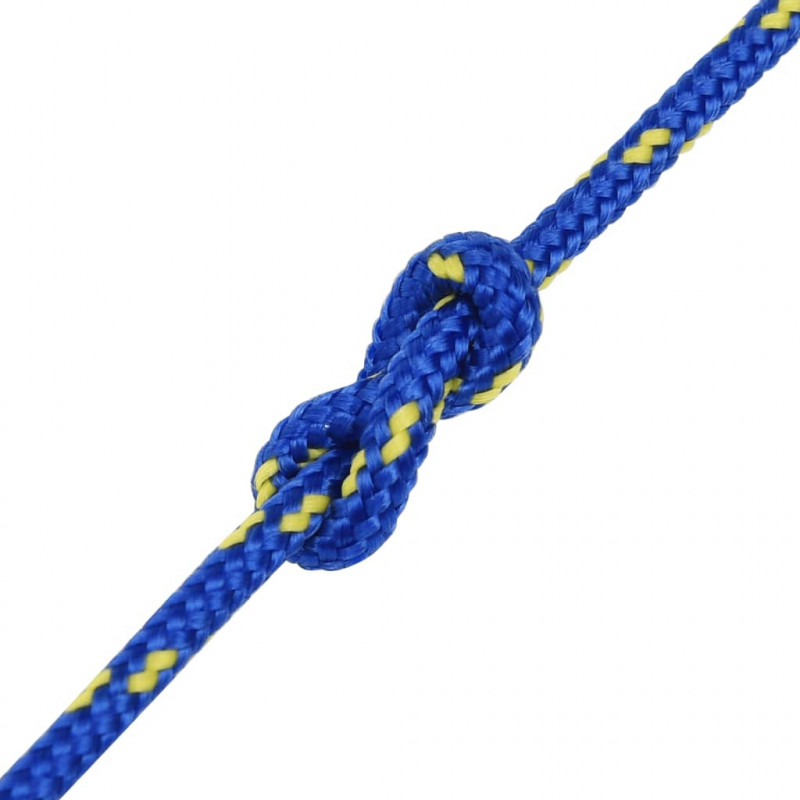 Linka żeglarska, niebieska, 5 mm, 25 m, polipropylen