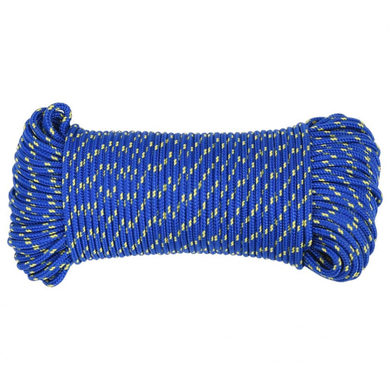 Linka żeglarska, niebieska, 5 mm, 500 m, polipropylen