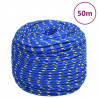 Linka żeglarska, niebieska, 8 mm, 50 m, polipropylen