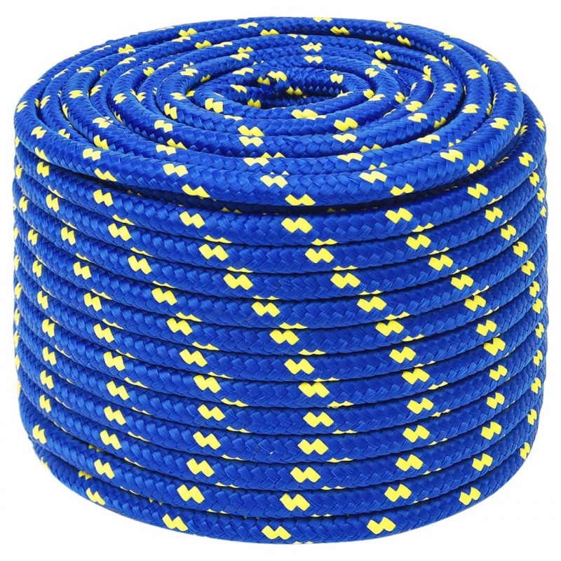Linka żeglarska, niebieska, 14 mm, 25 m, polipropylen
