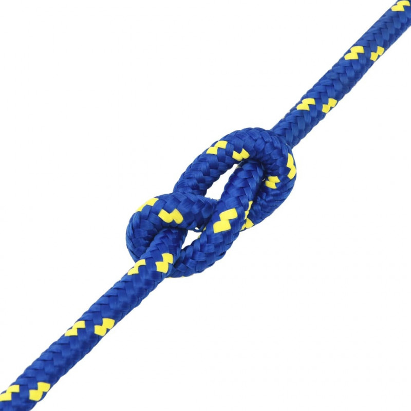 Linka żeglarska, niebieska, 14 mm, 25 m, polipropylen