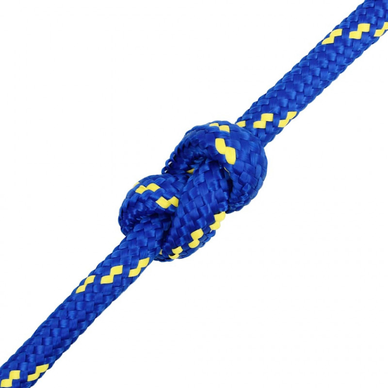 Linka żeglarska, niebieska, 16 mm, 100 m, polipropylen