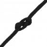 Linka żeglarska, czarna jednolita, 3 mm, 25 m, polipropylen