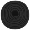 Linka żeglarska, czarna jednolita, 12 mm, 100 m, polipropylen