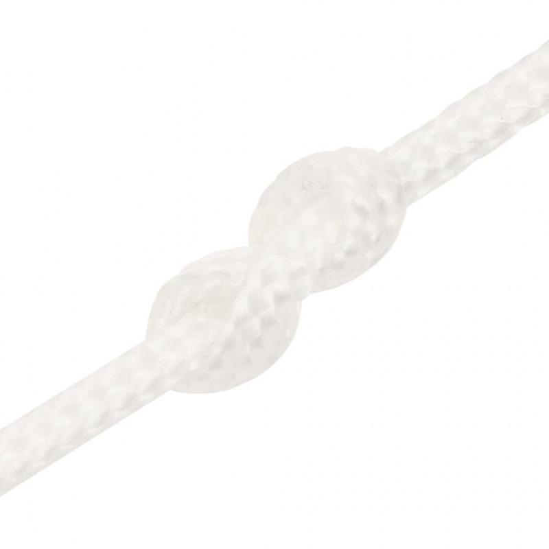 Linka żeglarska, biała jednolita, 2 mm, 50 m, polipropylen