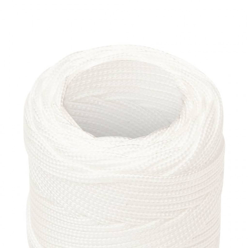 Linka żeglarska, biała jednolita, 2 mm, 500 m, polipropylen