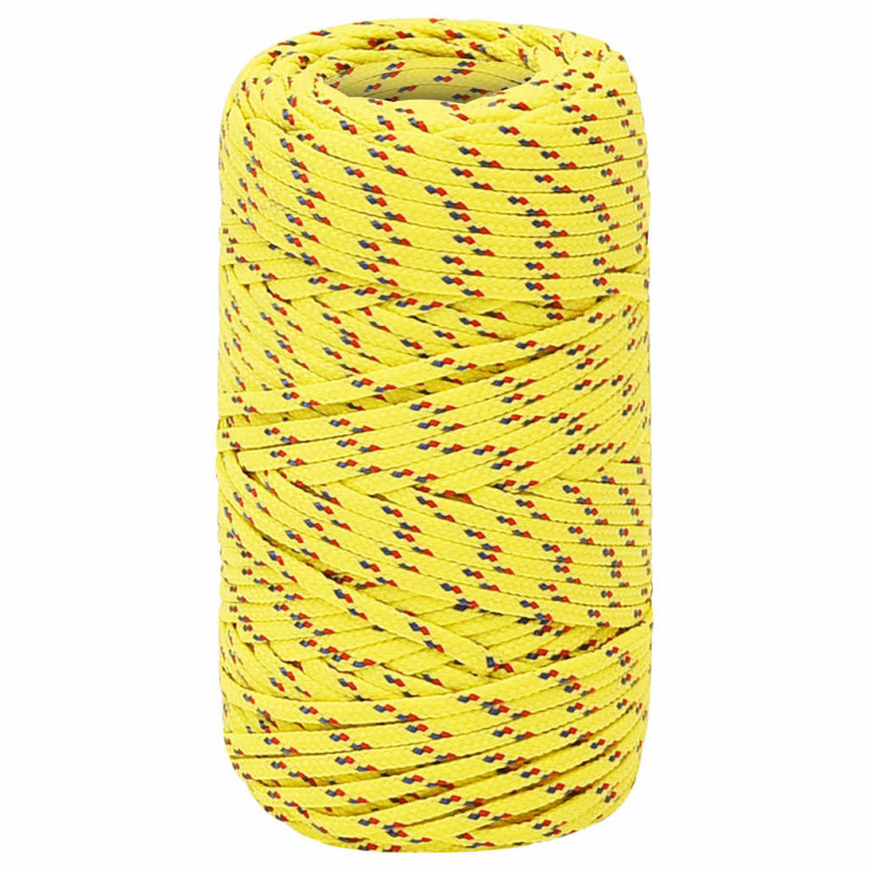 Linka żeglarska, żółta, 2 mm, 50 m, polipropylen