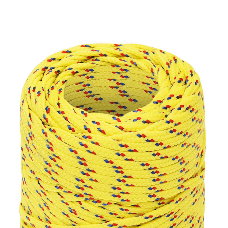 Linka żeglarska, żółta, 2 mm, 50 m, polipropylen