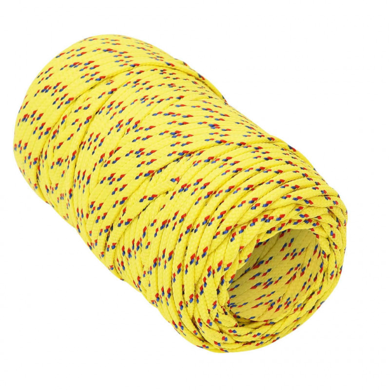 Linka żeglarska, żółta, 2 mm, 100 m, polipropylen