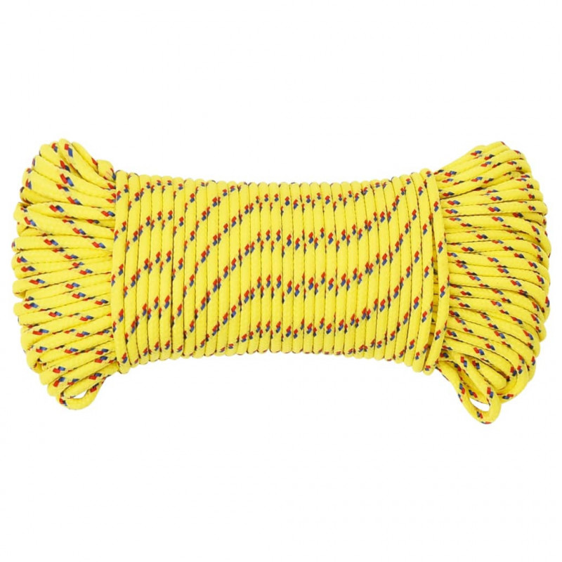 Linka żeglarska, żółta, 3 mm, 250 m, polipropylen