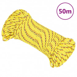 Linka żeglarska, żółta, 5 mm, 50 m, polipropylen