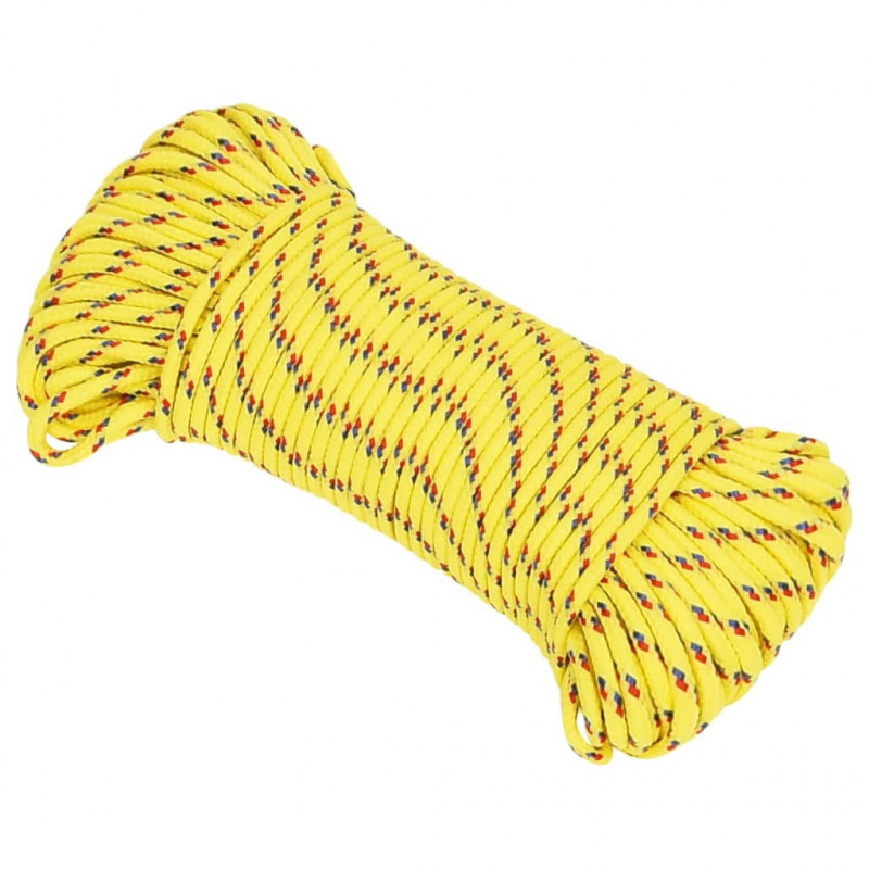 Linka żeglarska, żółta, 5 mm, 500 m, polipropylen