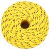 Linka żeglarska, żółta, 6 mm, 100 m, polipropylen