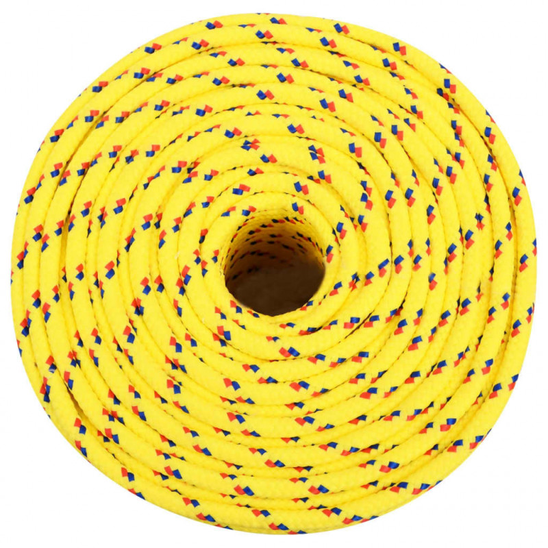 Linka żeglarska, żółta, 8 mm, 250 m, polipropylen