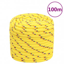 Linka żeglarska, żółta, 18 mm, 100 m, polipropylen