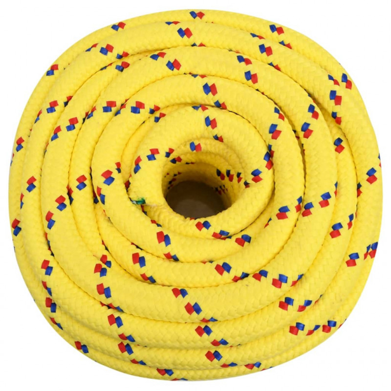 Linka żeglarska, żółta, 20 mm, 50 m, polipropylen