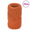Linka żeglarska, pomarańczowa, 2 mm, 25 m, polipropylen