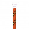 Linka żeglarska, pomarańczowa, 4 mm, 25 m, polipropylen
