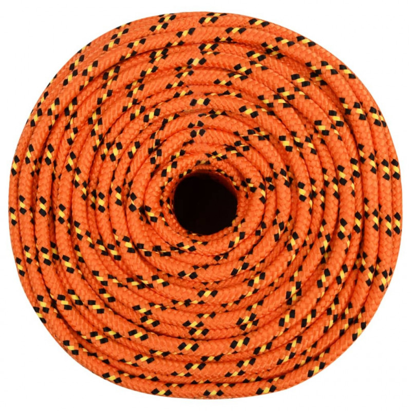 Linka żeglarska, pomarańczowa, 6 mm, 25 m, polipropylen