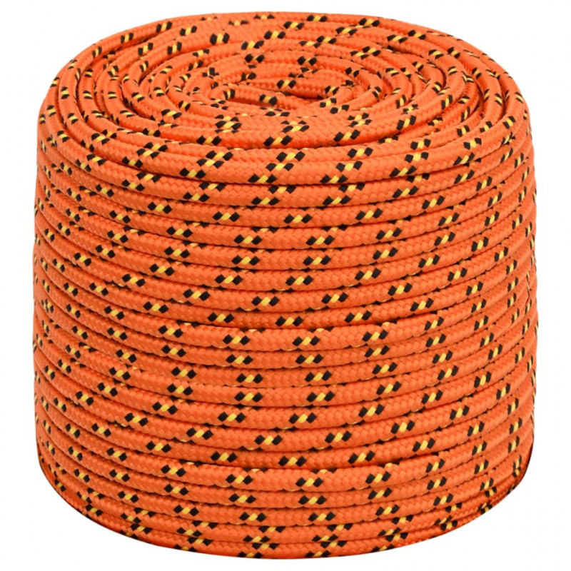 Linka żeglarska, pomarańczowa, 6 mm, 50 m, polipropylen
