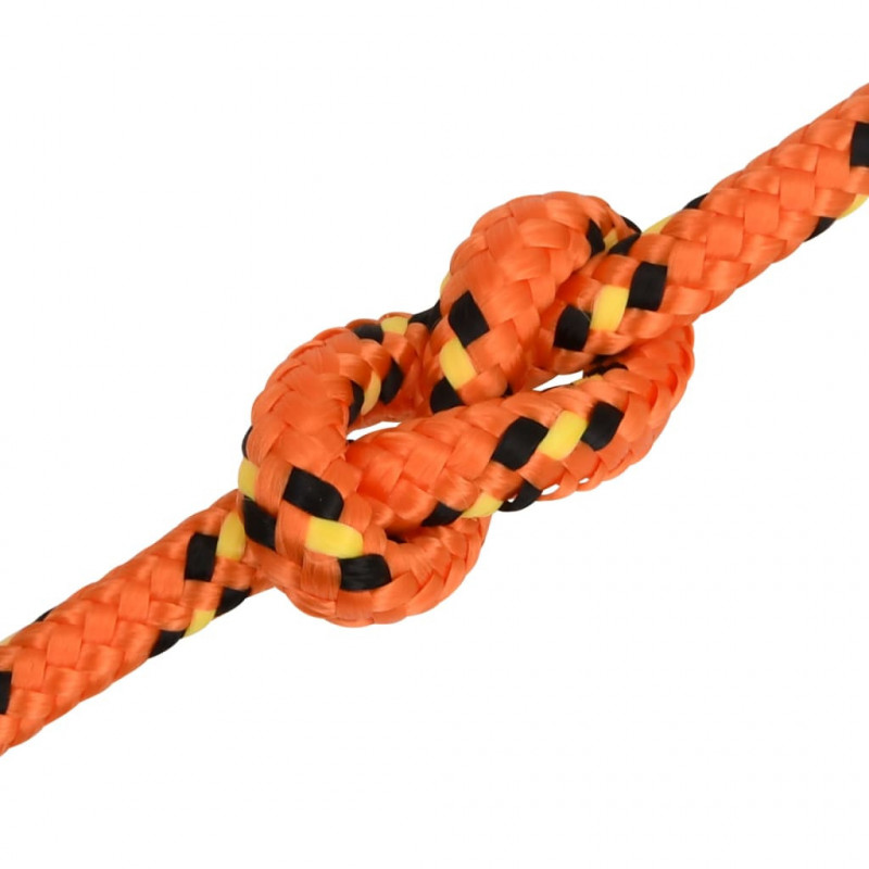 Linka żeglarska, pomarańczowa, 6 mm, 100 m, polipropylen