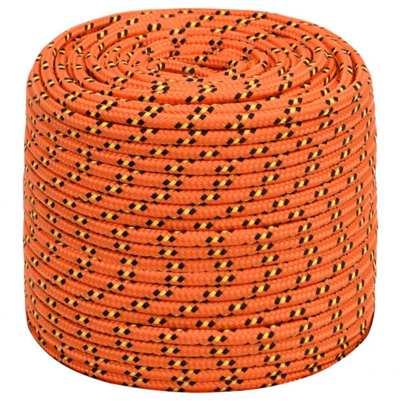 Linka żeglarska, pomarańczowa, 8 mm, 50 m, polipropylen