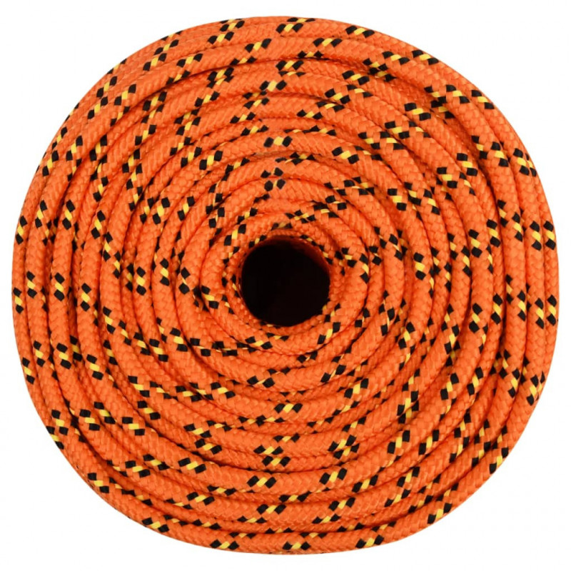 Linka żeglarska, pomarańczowa, 8 mm, 50 m, polipropylen