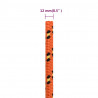 Linka żeglarska, pomarańczowa, 12 mm, 25 m, polipropylen