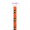 Linka żeglarska, pomarańczowa, 14 mm, 25 m, polipropylen