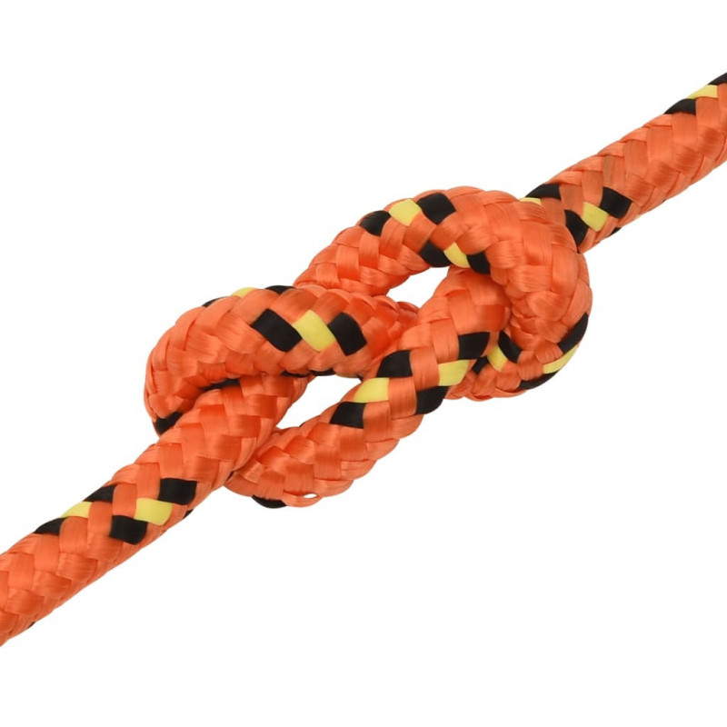 Linka żeglarska, pomarańczowa, 14 mm, 100 m, polipropylen