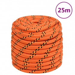 Linka żeglarska, pomarańczowa, 16 mm, 25 m, polipropylen