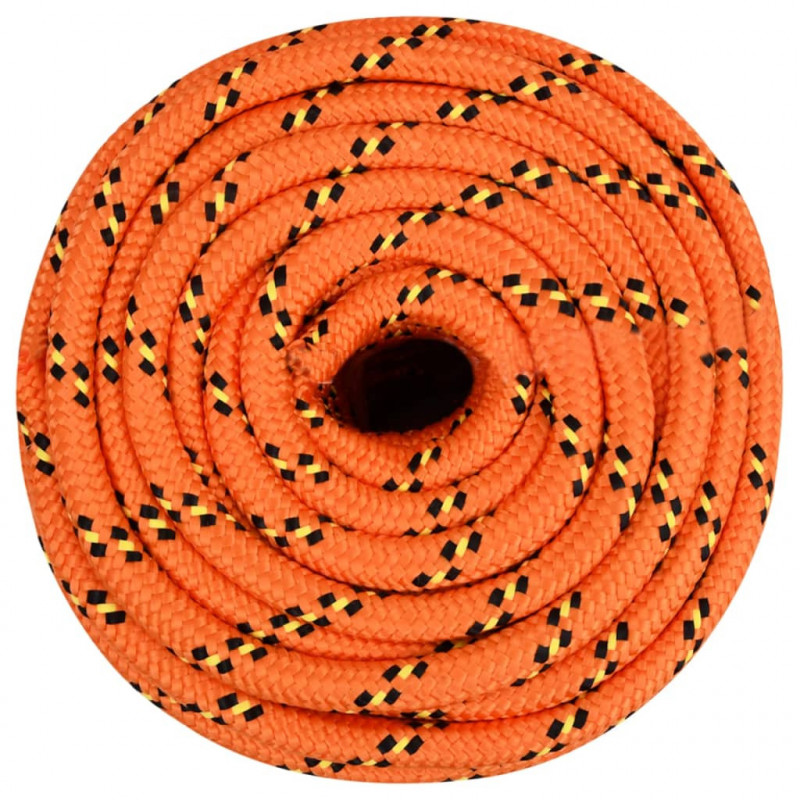 Linka żeglarska, pomarańczowa, 16 mm, 50 m, polipropylen