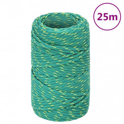 Linka żeglarska, zielona, 2 mm, 25 m, polipropylen