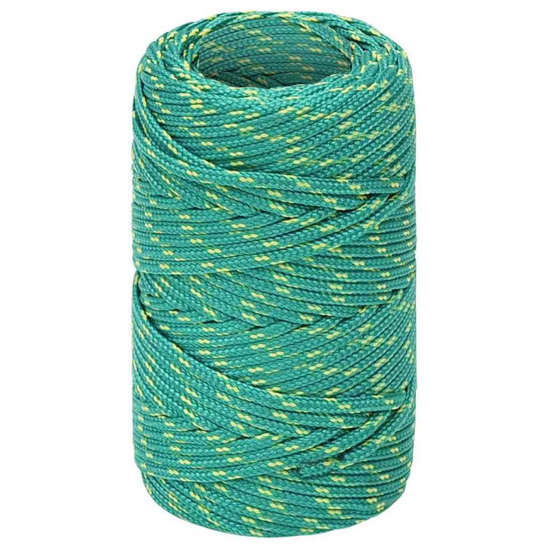 Linka żeglarska, zielona, 2 mm, 50 m, polipropylen