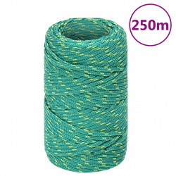 Linka żeglarska, zielona, 2 mm, 250 m, polipropylen