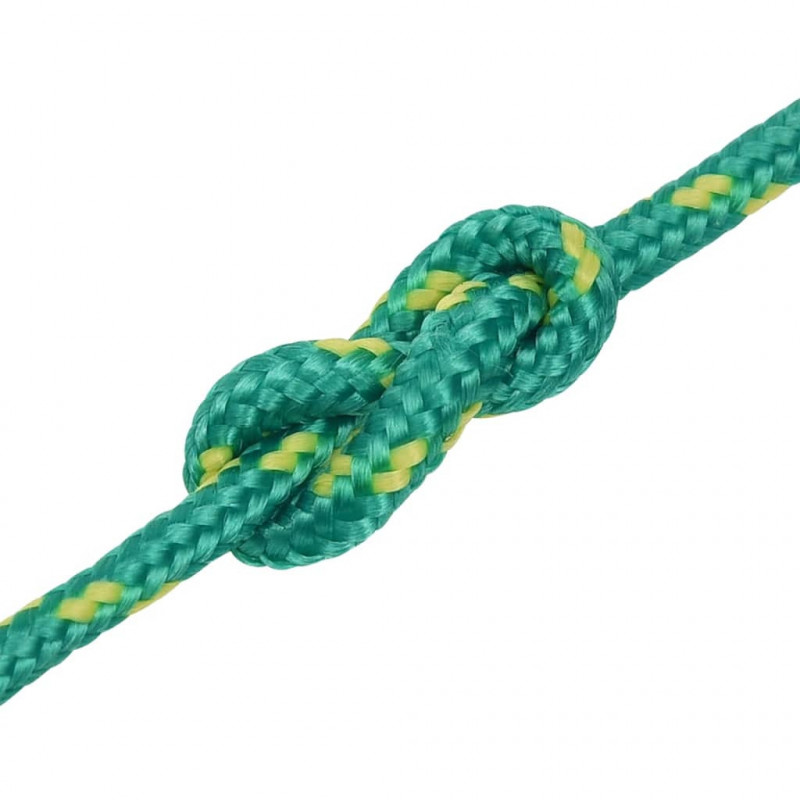 Linka żeglarska, zielona, 5 mm, 25 m, polipropylen