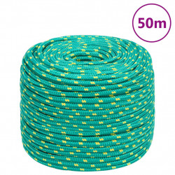 Linka żeglarska, zielona, 6 mm, 50 m, polipropylen
