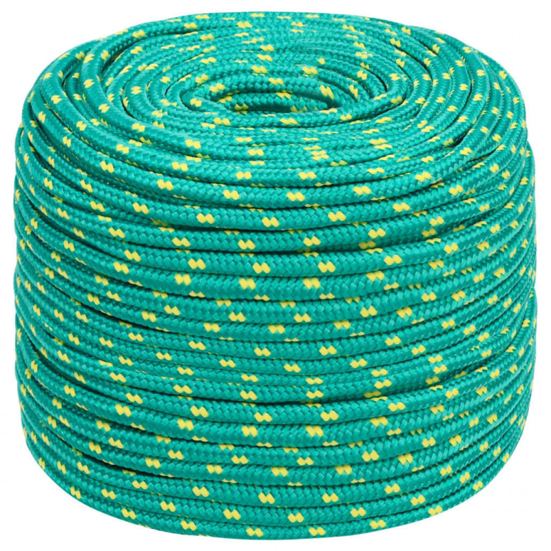 Linka żeglarska, zielona, 6 mm, 50 m, polipropylen