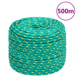Linka żeglarska, zielona, 6 mm, 500 m, polipropylen
