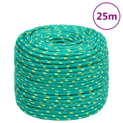 Linka żeglarska, zielona, 8 mm, 25 m, polipropylen