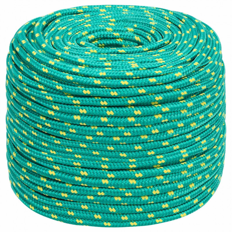 Linka żeglarska, zielona, 10 mm, 50 m, polipropylen